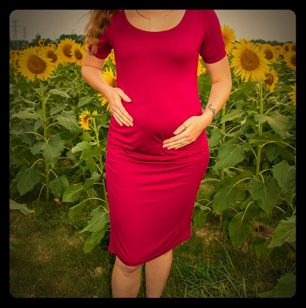 Body Con Maternity Dress